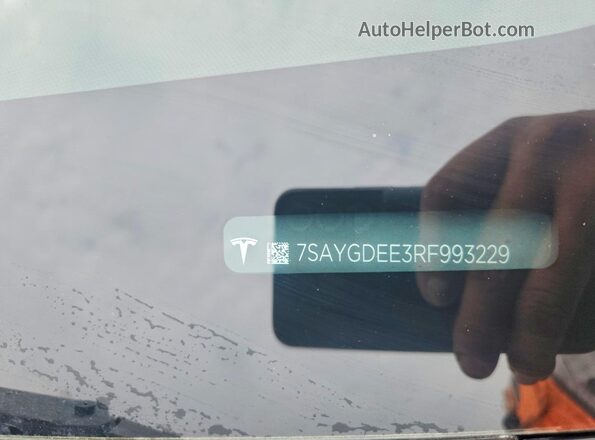 7SAYGDEE3RF993229 2024 TESLA MODEL Gray Շարժիչի բաժամունքի տեսք