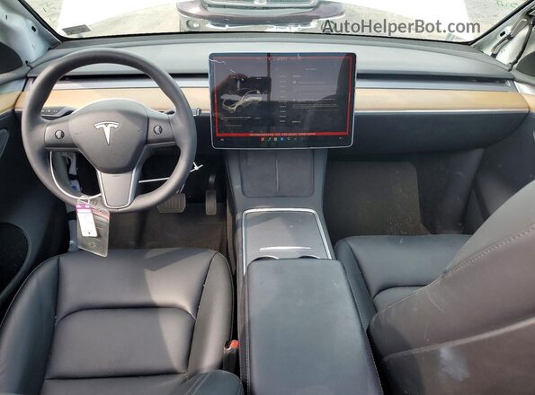 7SAYGDEE4NA012476 2022 TESLA MODEL White Вид панелі приладів