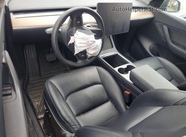 7SAYGDEE4NF504945 2022 TESLA MODEL Gray Widok deski rozdzielczej