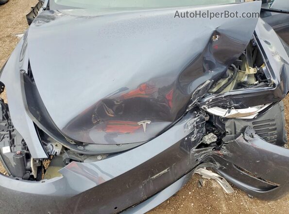 7SAYGDEE4NF504945 2022 TESLA MODEL Gray Widok wnętrza z tyłu