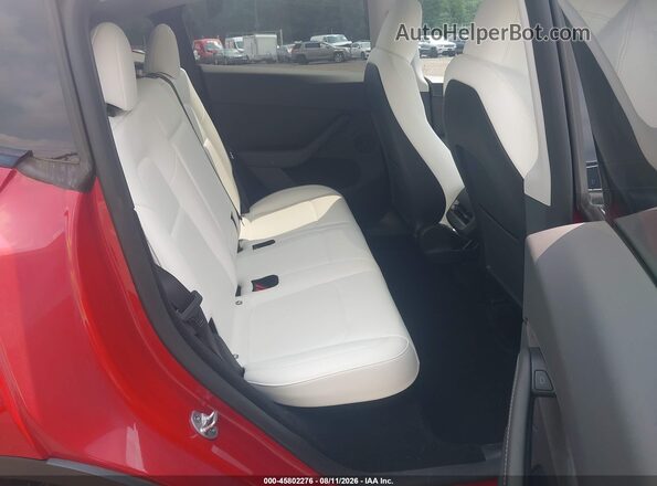 7SAYGDEE4PA116565 2023 TESLA MODEL Y Red VIN կոդի պիտակի տեսք