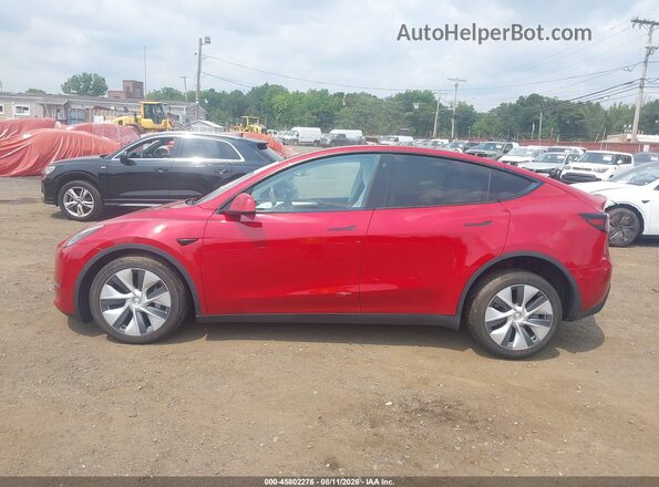 7SAYGDEE4PA116565 2023 TESLA MODEL Y Red Սալոնի 360 աստիճան տեսք