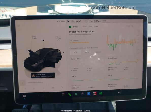 7SAYGDEE4PA126545 2023 TESLA MODEL Y Black 