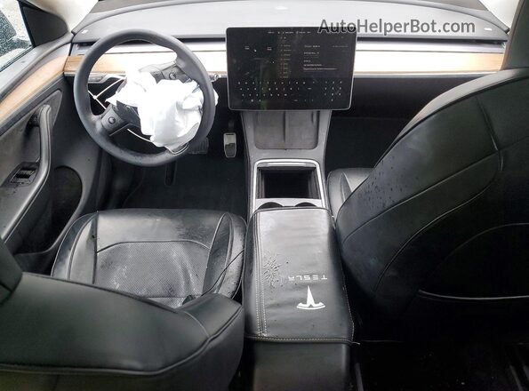 7SAYGDEE4PA180458 2023 TESLA MODEL Черный Вид панели приборов