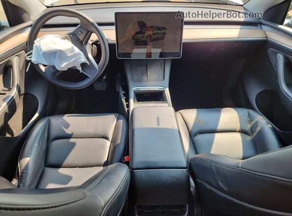 7SAYGDEE4PF664407 2023 TESLA MODEL White წინა პანელის ხედი