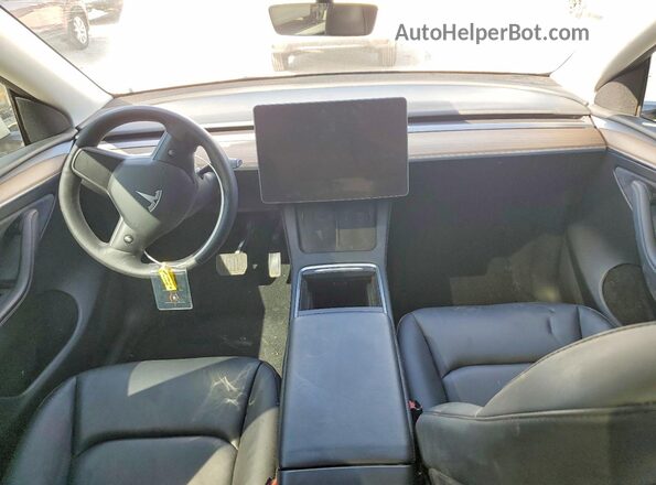 7SAYGDEE4PF786989 2023 TESLA MODEL Белый Вид панели приборов