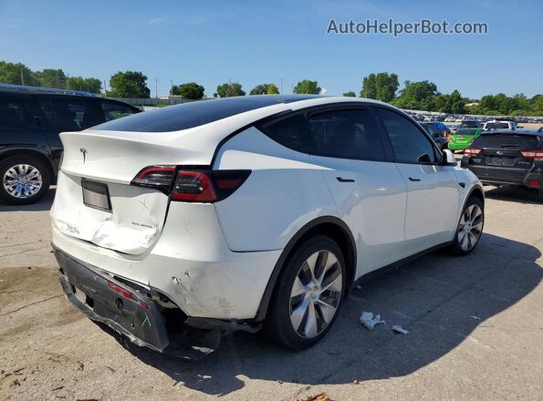 7SAYGDEE4PF786989 2023 TESLA MODEL Белый Задняя правая четверть