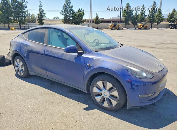7SAYGDEE4RF083704 2024 TESLA MODEL Blue Delantero derecho