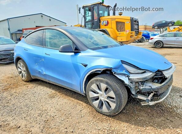 7SAYGDEE5NF454265 2022 TESLA OTHER Синий Передняя правая четверть