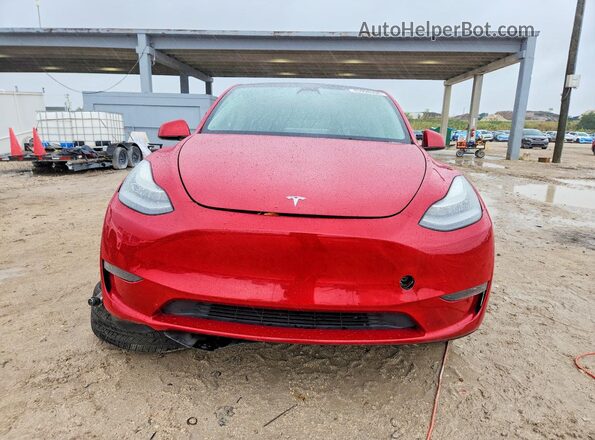 7SAYGDEE5PA027281 2023 TESLA MODEL Red Widok z przodu