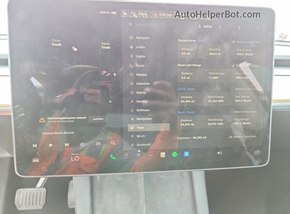 7SAYGDEE5PA027281 2023 TESLA MODEL Red Widok zestawu wskaźników