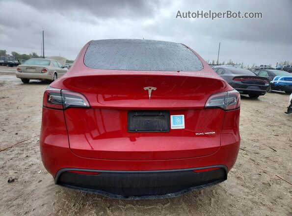 7SAYGDEE5PA027281 2023 TESLA MODEL Red Widok z tyłu