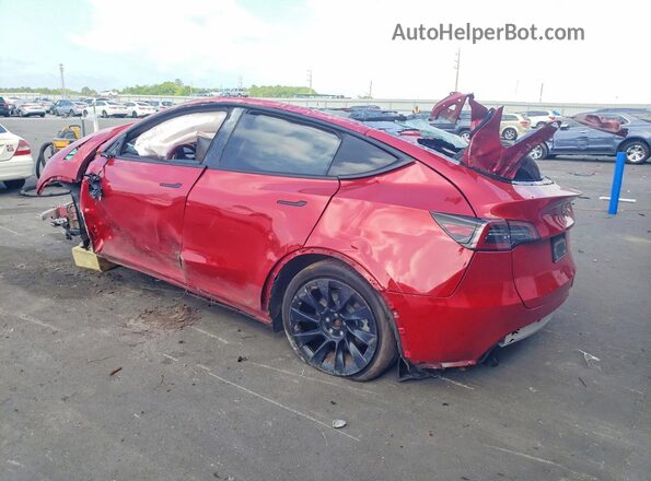 7SAYGDEE5PA073418 2023 TESLA MODEL Red Задня ліва чверть