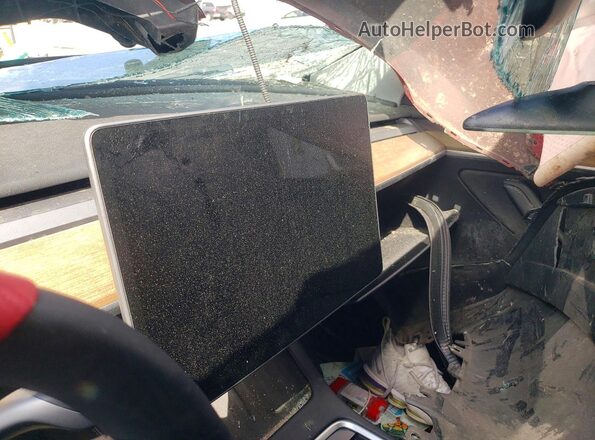 7SAYGDEE5PA073418 2023 TESLA MODEL Red Вид щитка приладів