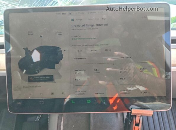 7SAYGDEE5PA138784 2023 TESLA MODEL Black Սարքավորումների վահանակի տեսք