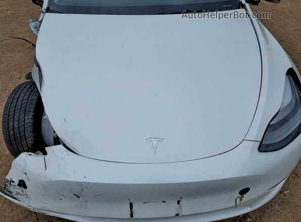 7SAYGDEE5PF775435 2023 TESLA MODEL White Vista interior trasera