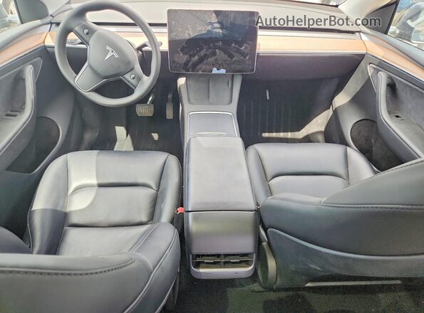 7SAYGDEE5PF893596 2023 TESLA MODEL Charcoal Dashboard view