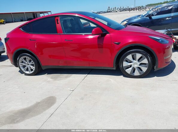 7SAYGDEE5RA217617 2024 TESLA MODEL Y Red Widok zestawu wskaźników