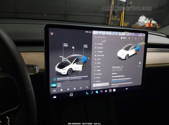 7SAYGDEE5RA323128 2024 TESLA MODEL Y Черный Вид задних сидений