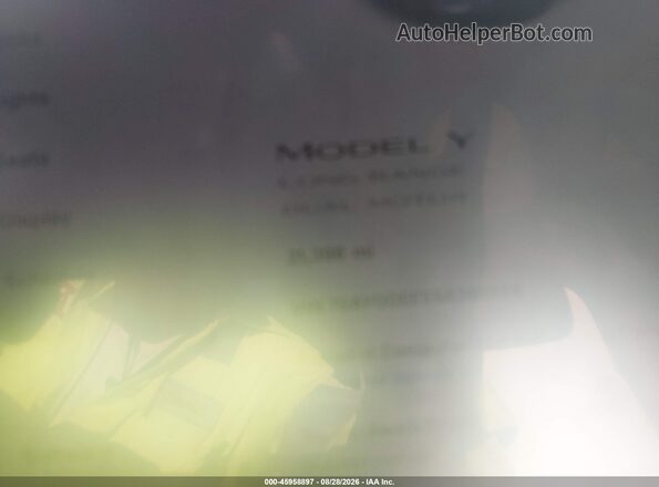 7SAYGDEE5SA361304 2025 TESLA MODEL Y Серый Вид задних сидений