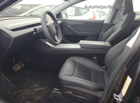 7SAYGDEE5TF540124 2026 TESLA MODEL Black Вид салону спереду