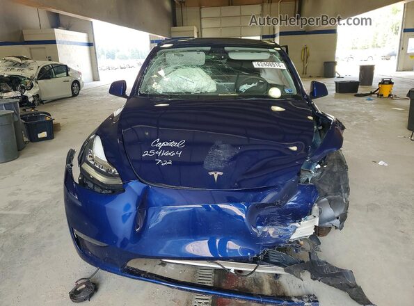 7SAYGDEE6PA079390 2023 TESLA MODEL Blue Front view