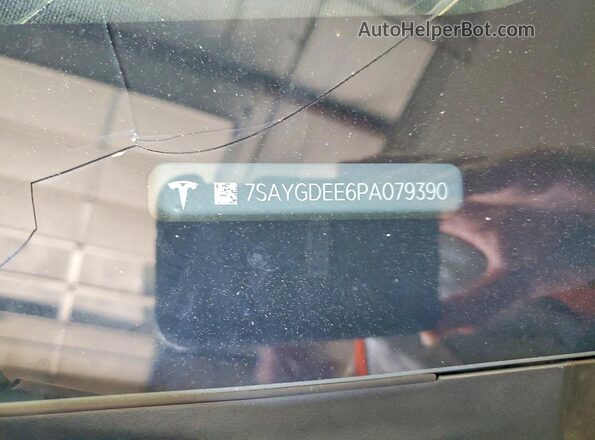 7SAYGDEE6PA079390 2023 TESLA MODEL Blue Engine compartment view