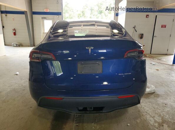 7SAYGDEE6PA079390 2023 TESLA MODEL Blue Rear view