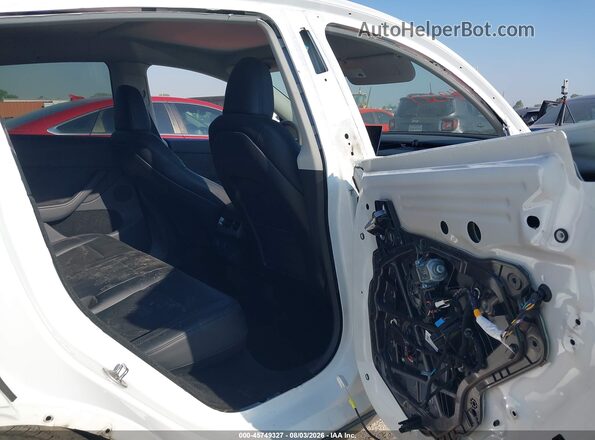 7SAYGDEE6PA113537 2023 TESLA MODEL Y White Vista de la etiqueta del VIN