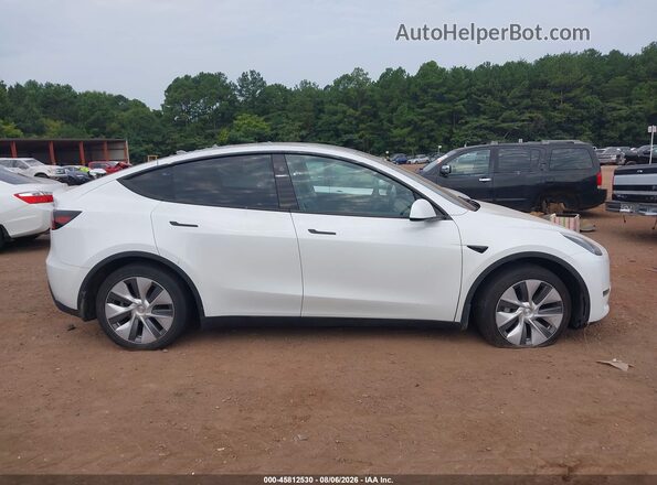 7SAYGDEE6PA146554 2023 TESLA MODEL Y White Widok zestawu wskaźników