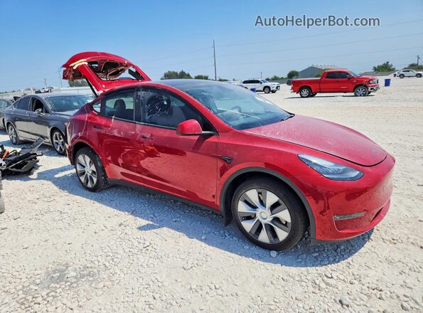 7SAYGDEE6PA159496 2023 TESLA MODEL Red Widok z tyłu