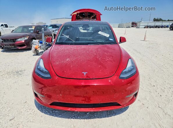 7SAYGDEE6PA159496 2023 TESLA MODEL Red Widok zestawu wskaźników
