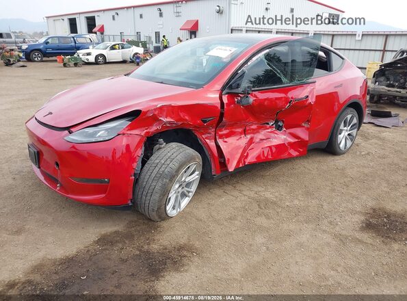 7SAYGDEE6PF741651 2023 TESLA MODEL Y Red Front left