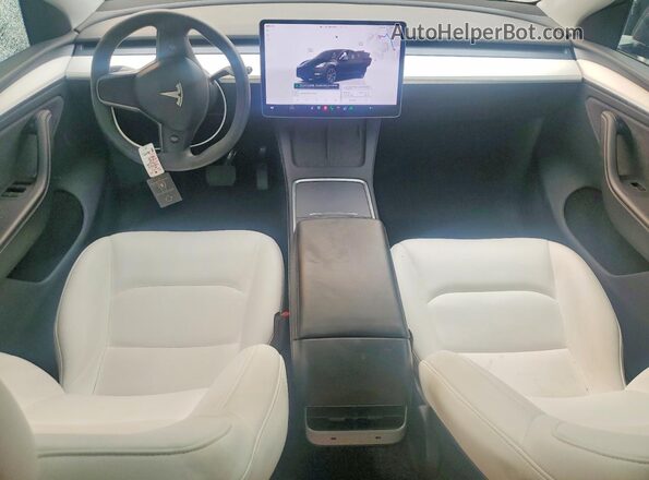 7SAYGDEE6SA341367 2025 TESLA MODEL Black Առջևի վահանակի տեսք