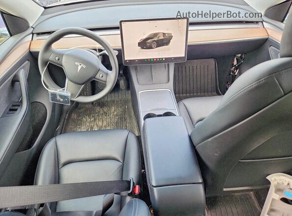 7SAYGDEE6SF307206 2025 TESLA MODEL Black Widok deski rozdzielczej