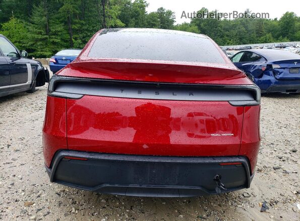 7SAYGDEE6TF449136 2026 TESLA MODEL Красный Вид сзади