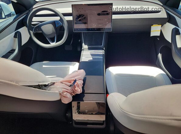 7SAYGDEE6TF577781 2026 TESLA MODEL Белый Вид панели приборов