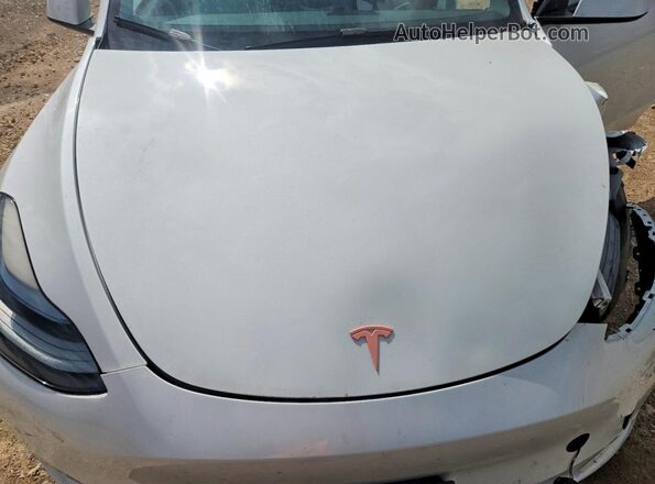 7SAYGDEE7NF517981 2022 TESLA MODEL Белый Вид задней части салона