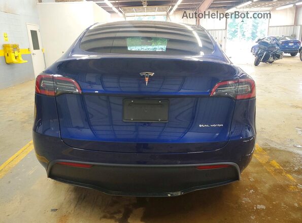7SAYGDEE7PA177893 2023 TESLA MODEL Blue Rear view