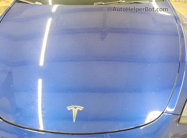 7SAYGDEE7PA177893 2023 TESLA MODEL Blue Rear interior view