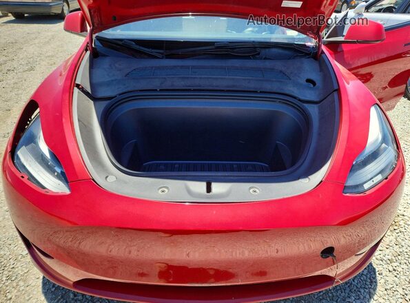 7SAYGDEE7PA201612 2023 TESLA MODEL Red Вид задньої частини салону