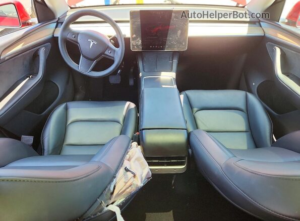 7SAYGDEE7PA201612 2023 TESLA MODEL Red Вид панелі приладів