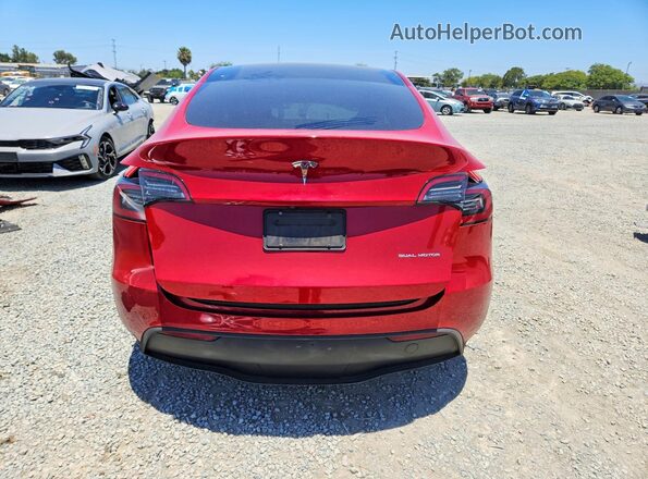 7SAYGDEE7PA201612 2023 TESLA MODEL Red Вид ззаду
