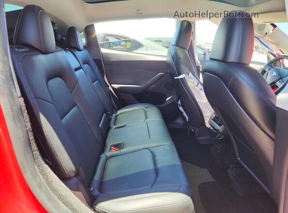 7SAYGDEE7PA201612 2023 TESLA MODEL Red Вид задніх сидінь