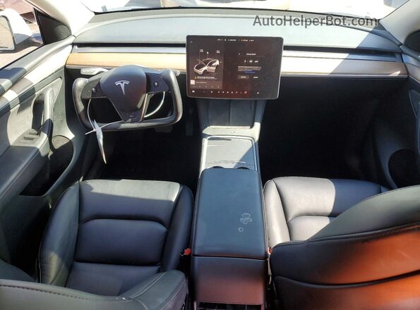 7SAYGDEE7PF598452 2023 TESLA MODEL Белый Вид панели приборов