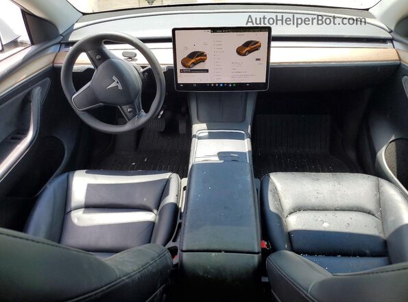 7SAYGDEE7PF674980 2023 TESLA MODEL White Առջևի վահանակի տեսք
