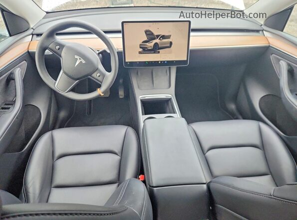 7SAYGDEE7PF896256 2023 TESLA MODEL Белый Вид панели приборов
