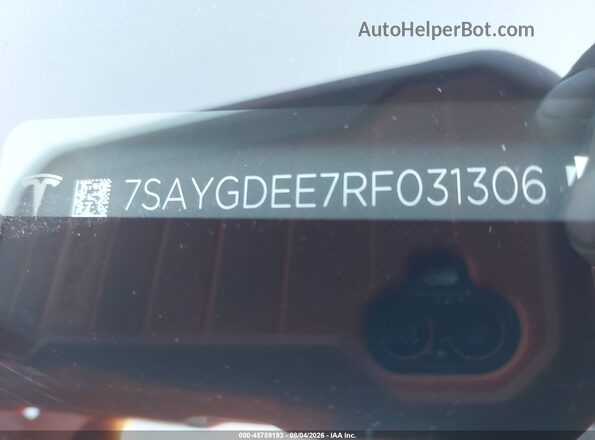 7SAYGDEE7RF031306 2024 TESLA MODEL Y Blue Շարժիչի բաժամունքի տեսք