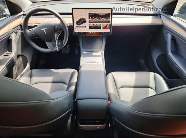 7SAYGDEE7SA354886 2025 TESLA MODEL Black Առջևի վահանակի տեսք