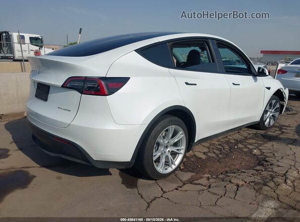 7SAYGDEE8NA012531 2022 TESLA MODEL Y White უკანა მარჯვენა
